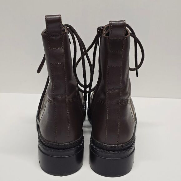 Steve Madden Jamisyn Combat Boots Brown Genuine Leather Women's 9.5 - Picture 5 of 8